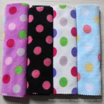 Poly100% Colorful Dot Pattern Soft Hand Feeling High Quality Reasonable Price Printed Polar Fleece